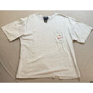 Vintage NBC Experience Shirt Men's XL Gray Embroidered Pocketed Short‎ Sleeve
